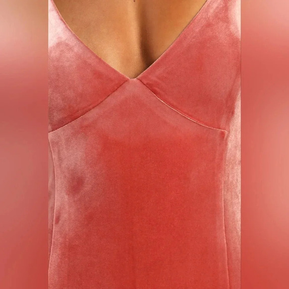 Lulus Promise of Forever Dusty Rose Velvet Column Maxi Dress XL Wedding Party - Picture 6 of 12